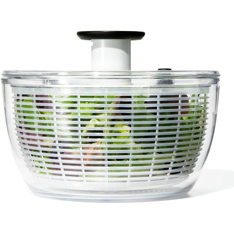 Crisp Greens in One Press - Quick-Dry Salad Spinner