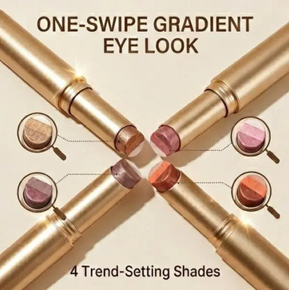 Swipe, Blend, Shine: Perfect Two-Tone Eye Makeup in One Stroke!