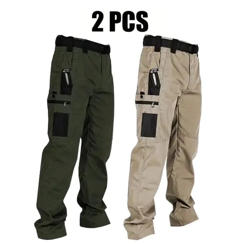 Indestructible Multi-Pocket Tactical Work Pants: Waterproof, Ripstop & Built