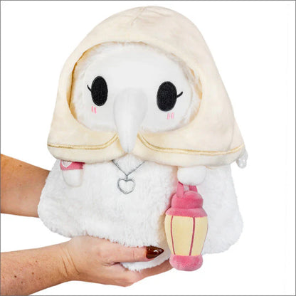 Spooky Cozy Plague Nurse Plushie with Glow-in-the-Dark Lantern