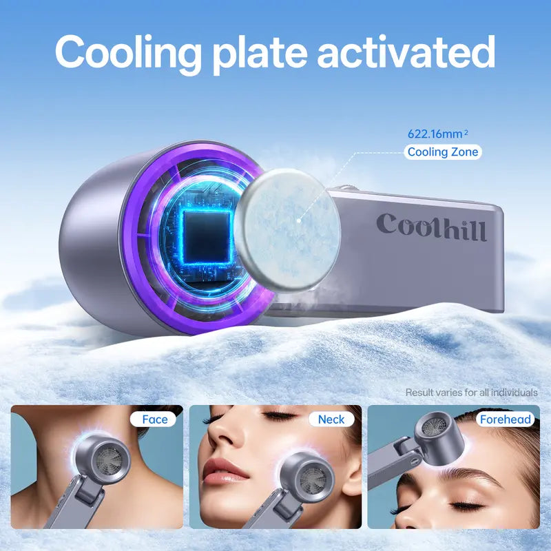 199-Level Powerful Turbo Cooling Handheld Ice Fan