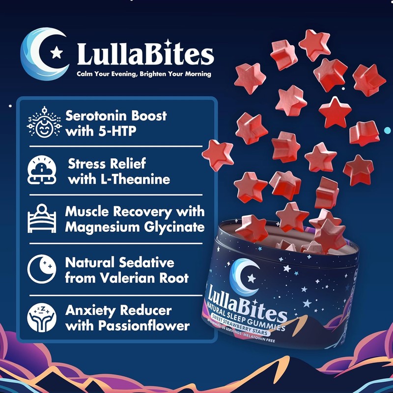 Natural Melatonin-Free Sleep Gummies – Wake Up Refreshed, No Morning Grogginess!
