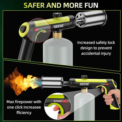 Instant One-Touch High-Power Propane Torch for Weed Burning & Grill Lighting