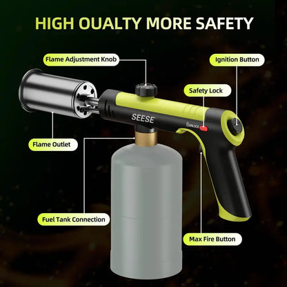 Instant One-Touch High-Power Propane Torch for Weed Burning & Grill Lighting