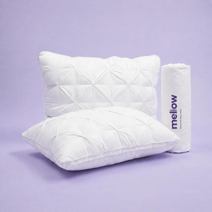 Sleep On A Cloud: Extra-Fluffy Dual-Layer Pillow That Never Goes Flat